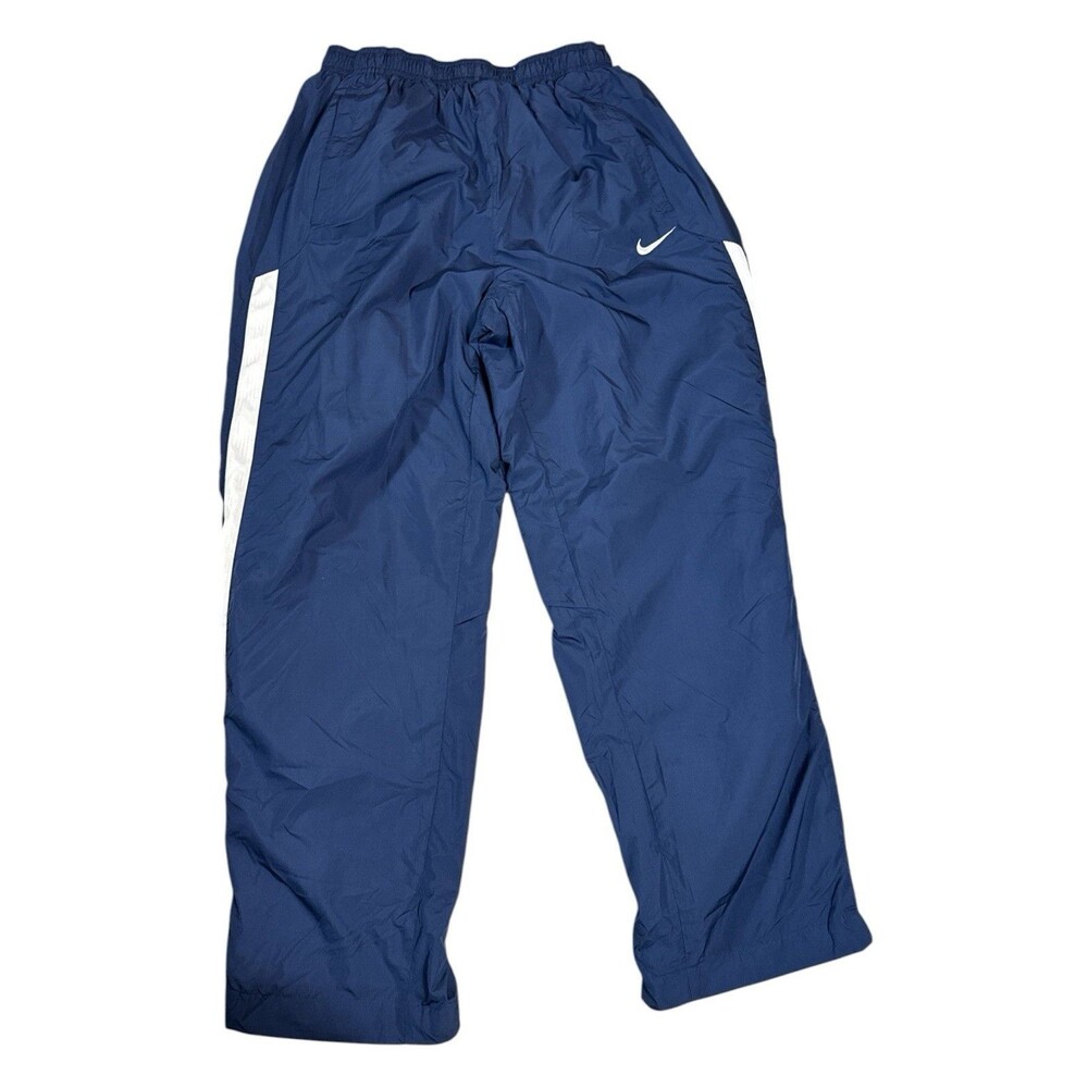 Nike Windbreaker Training Pants Baggy Mid Rise Open Zip Hem Mesh Lined Women’s L